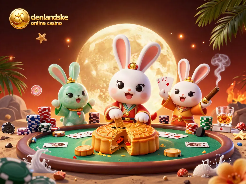 Engage in udenlandske online casino excitement with a vibrant poker scene featuring playful characters.